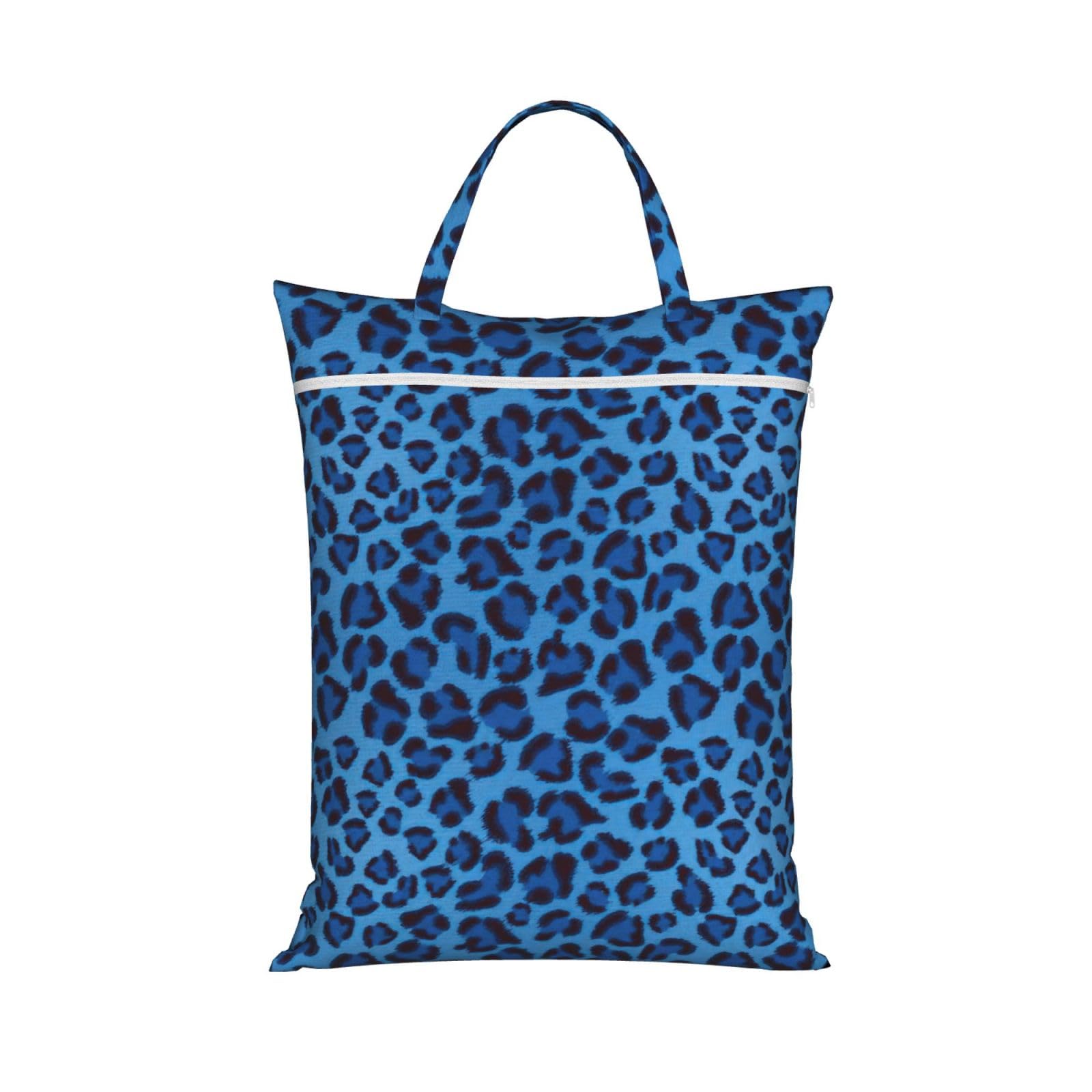 Pphgut 1 Pc Leopard Skin Animal Print Travel Laundry Bag Portable Dirt Clothes Bags Daily Hiking Camping Vacation