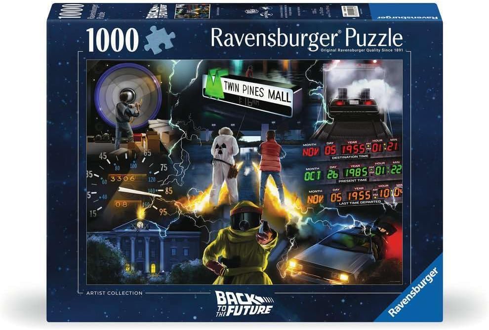 Ravensburger Universal Vault Collection Back to the Future Merchandise - 1000 Piece Jigsaw Puzzles for Adults and Kids Age 12 Years Up