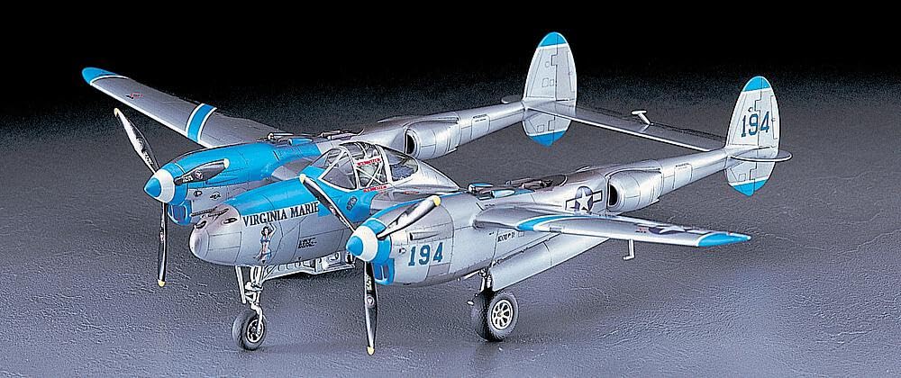 Amazon.com: HASEGAWA 09101 1/48 P-38J Lightning : Arts, Crafts