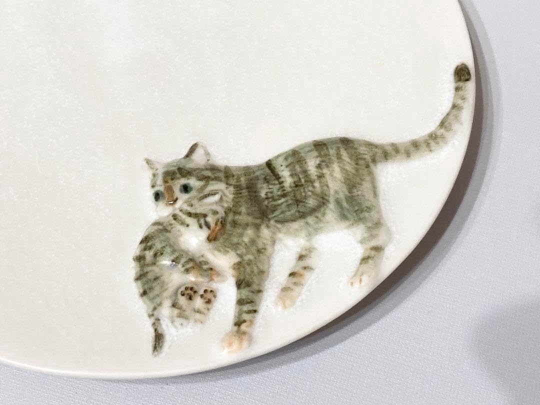 うつわやみたす フランシュリッペ コラボ 皿 プレート 猫 ねこ ネコ うつわやみたす 猫 皿 プレート 作家 ねこ うつわやみたす フランシュ