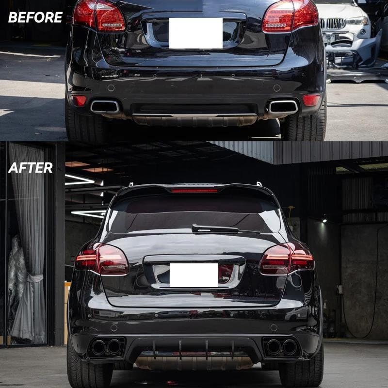 Boquilla silenciador para Cayenne 958 2011-2014 con tubo de escape coche acero inoxidable 304 3