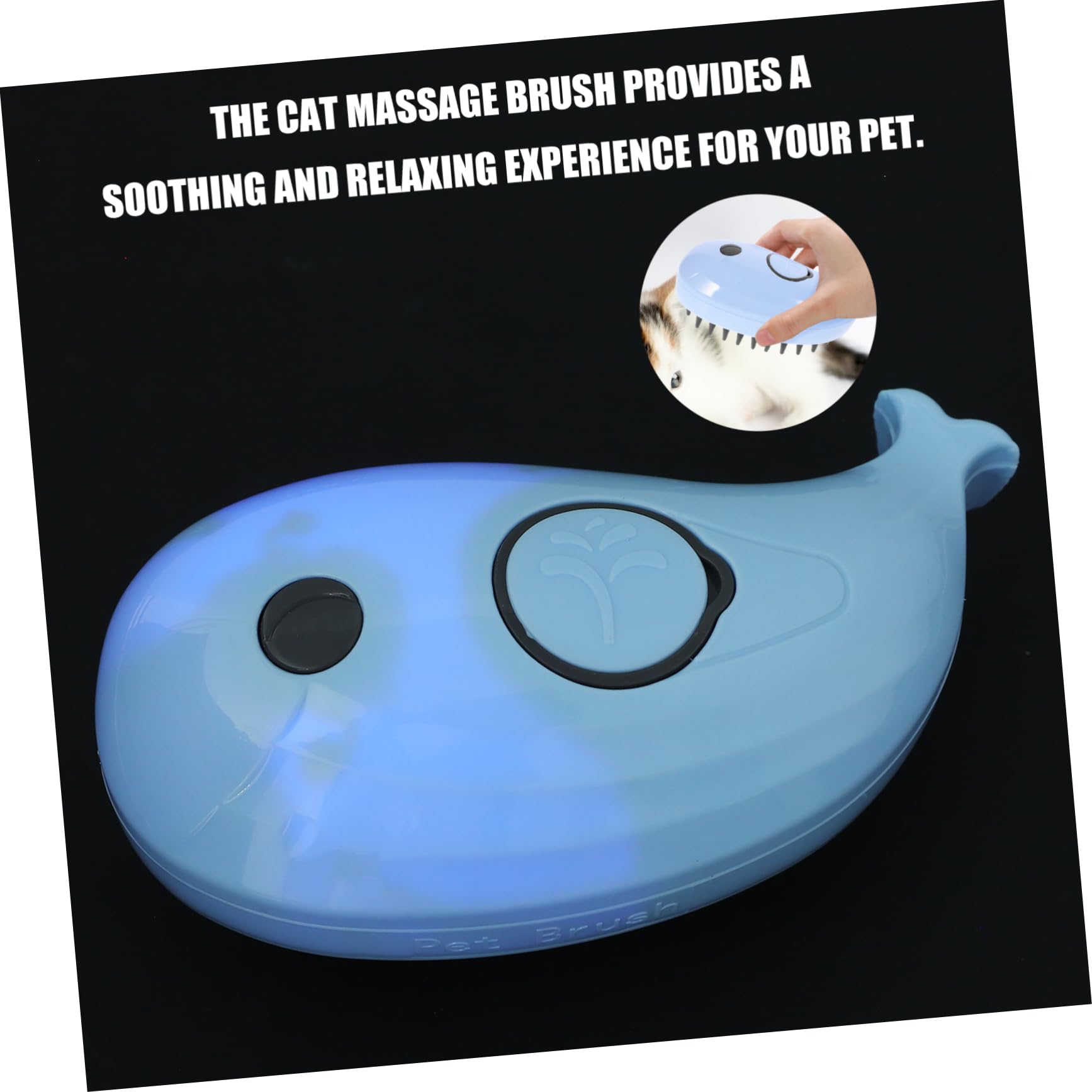 Kisangel 5stücke Pet Dog Dampfbürste Multifunktionale Katzenmassagebürste Mit Selbstreinigung Geeignet Für Katzenpflege Und Baden Elektrische Dampfbürste Design Für Sanfte Massage Und