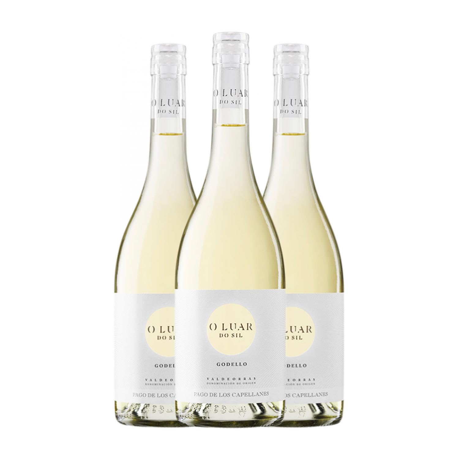 Pago de los Capellanes O Luar do Sil Godello Valdeorras 75 cl Vino blanco (Caja de 3 Botellas de 75 cl)