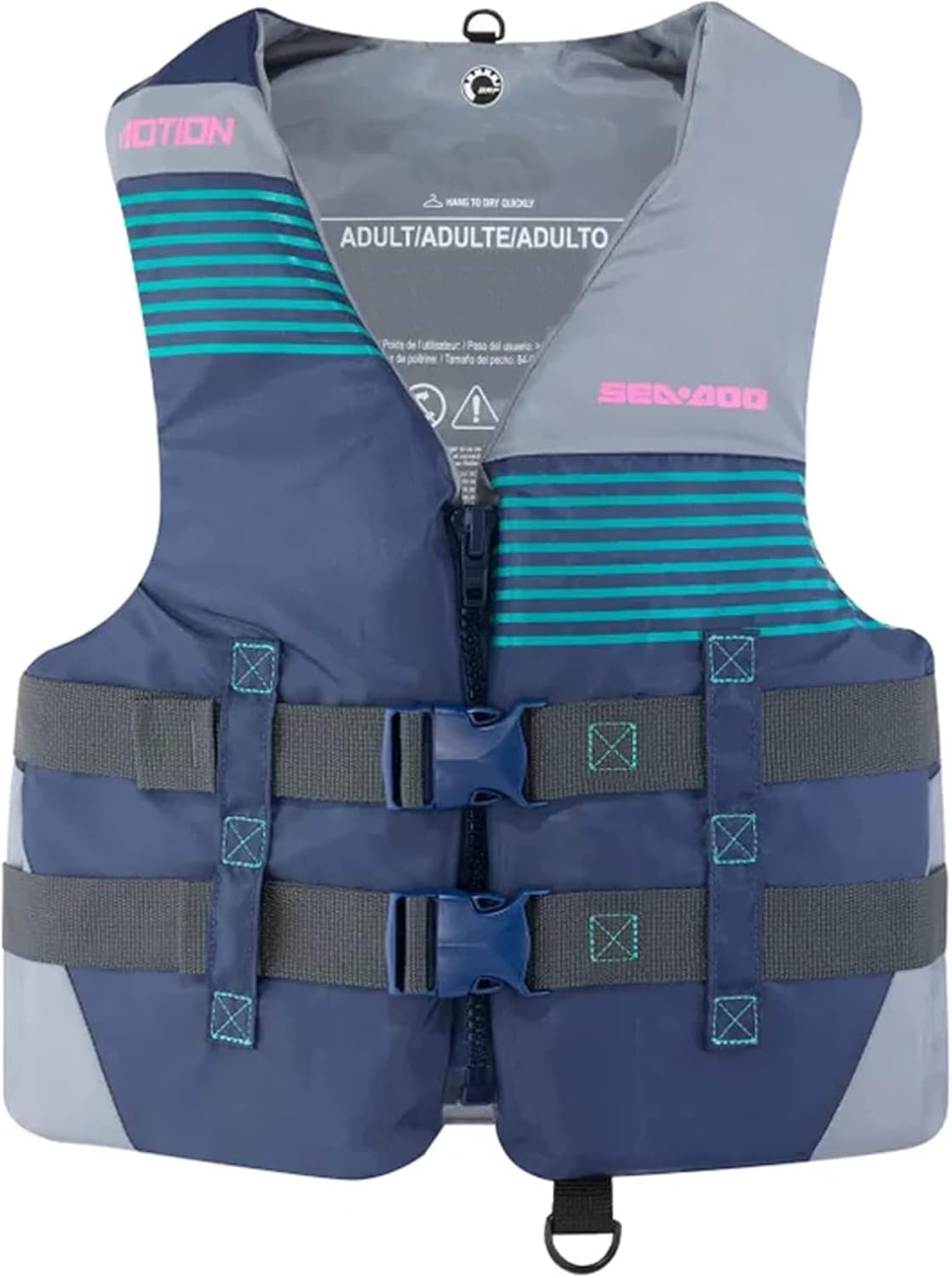 Sea-Doo New OEM Women's X-Large Navy Motion PDF Life Jacket, 2868031289