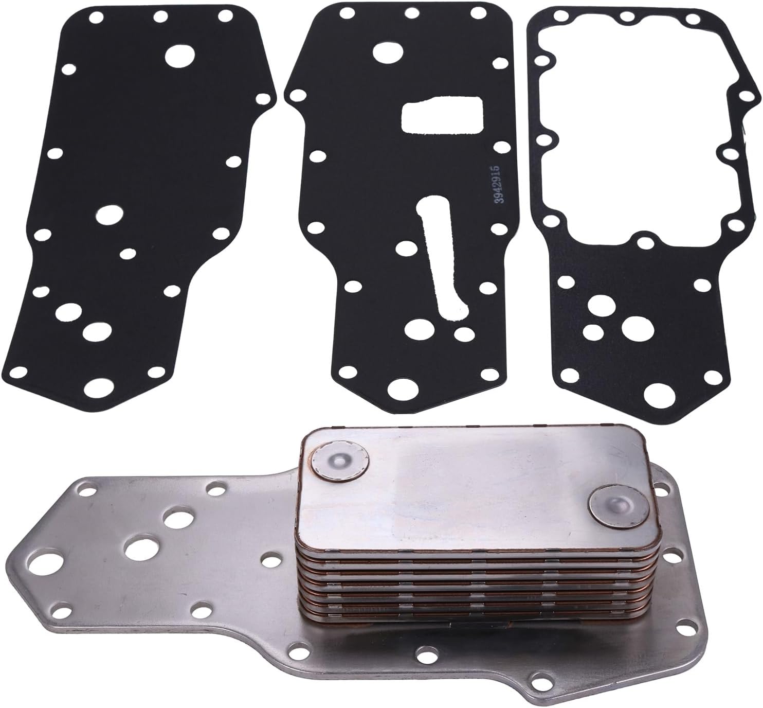 AIVWUMOT Engine Oil Cooler Core 3957544 3921558 Compatible with Dodge 5.9 Cummins 5.9L 3.9L 6B 4B ISBe 03-06 with Gaskets