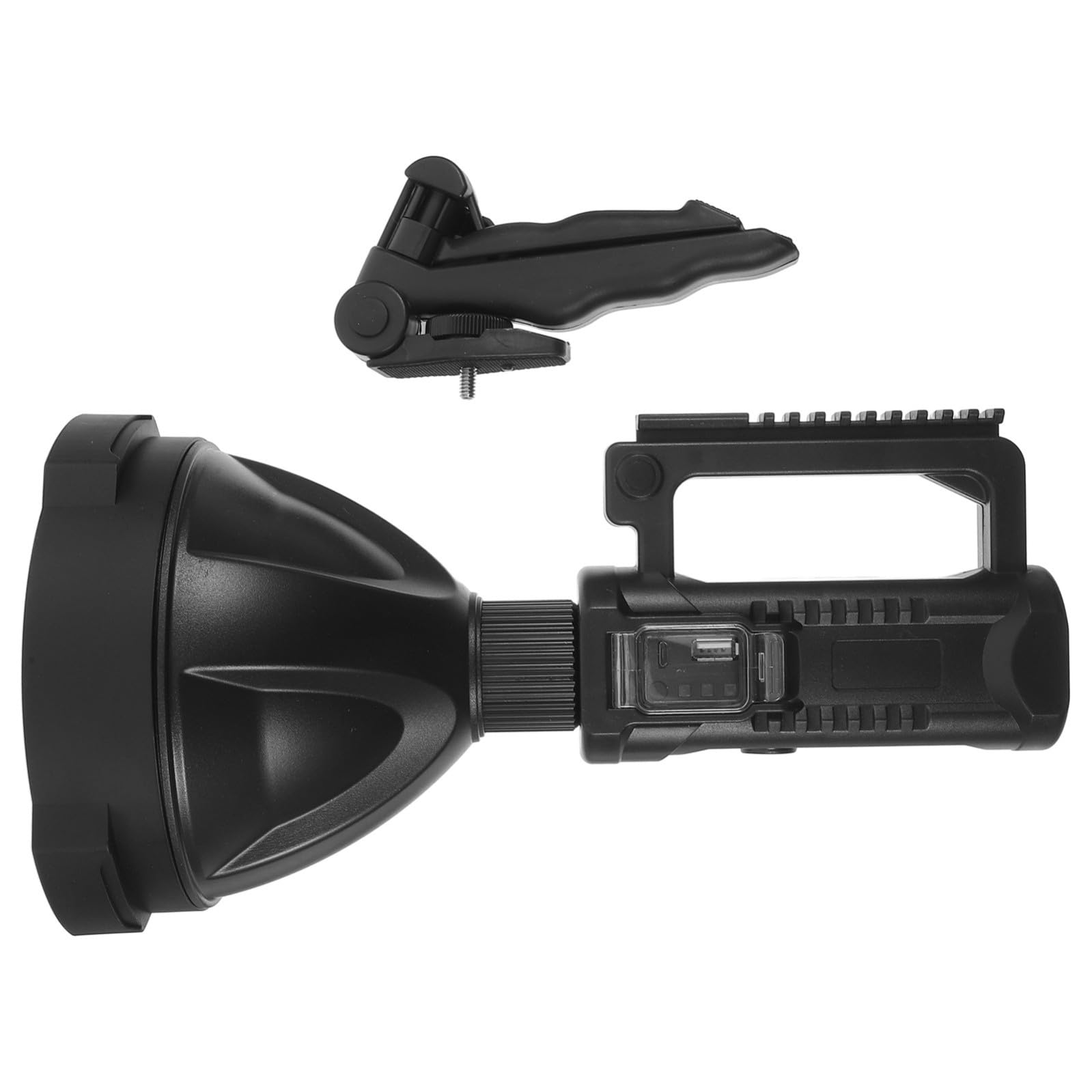 UPKOCH Torcia LED Ricaricabile Portatile P70 Nero 8000mah per Esterno | Alta Luminosità, Ricarica Rapida, Design a Mano, Uso Emergenza e Attività Outdoor