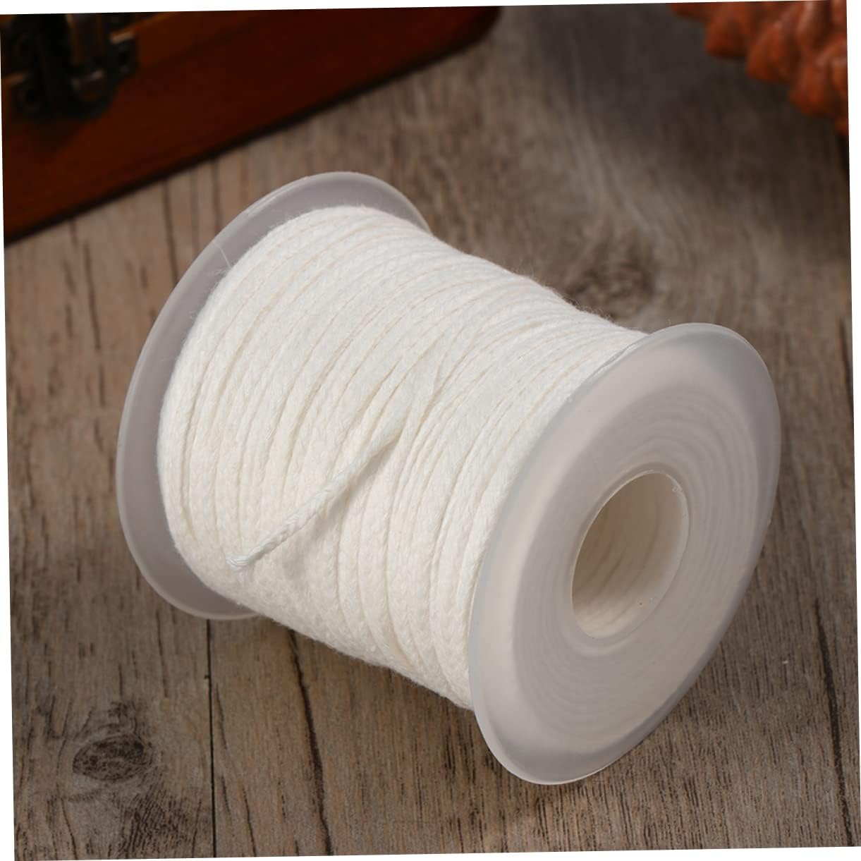 OSALADI 30M Cotton Candle Wick Spool for Candle Making Braided Wicks Smokeless for DIY Crafting for Makers