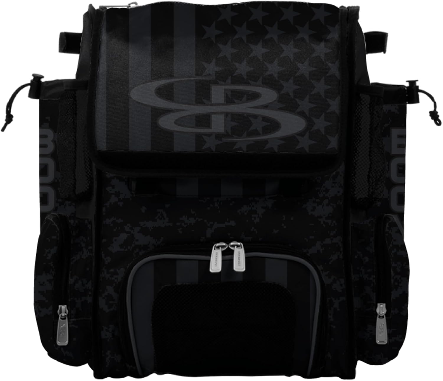 Boombah Mini Superpack Bat Pack - 8" x 12.5" x 18" - USA Clandestine 2 Black/Charcoal