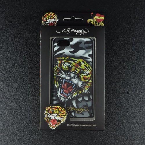 Tokyo Monogatari Luxury Ed Hardy Case For iphone 5S 5 Skull Tiger Plastic Hard Protective Cover For iphone5 5s