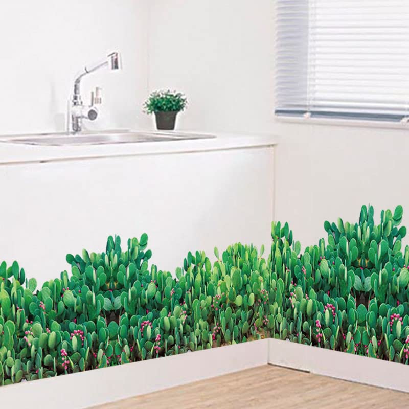 JAAMSO ROYALS Green Grass with White Flower Stickers for Walls of Home, Wall Sticker for Living Room, Wall Stickers for Home, Wall Painting Stickers, Living Room Wall Stickers (50 CM X 70 CM) (B09TSWVBR3) Amazon Price History, Amazon Price Tracker