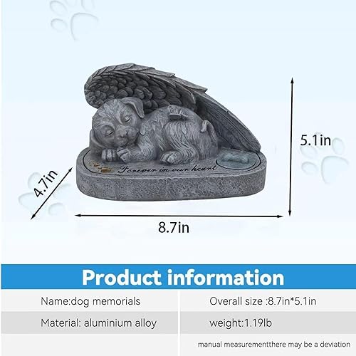 Miniatura 2 de Estatua de jardín de bulldog francés, escultura de perro al aire libre para decoración del hogar o lápida, el mejor regalo decorativo