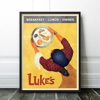 Luke's Diner Retro Poster Art Print - Unframed (8x10" inches)