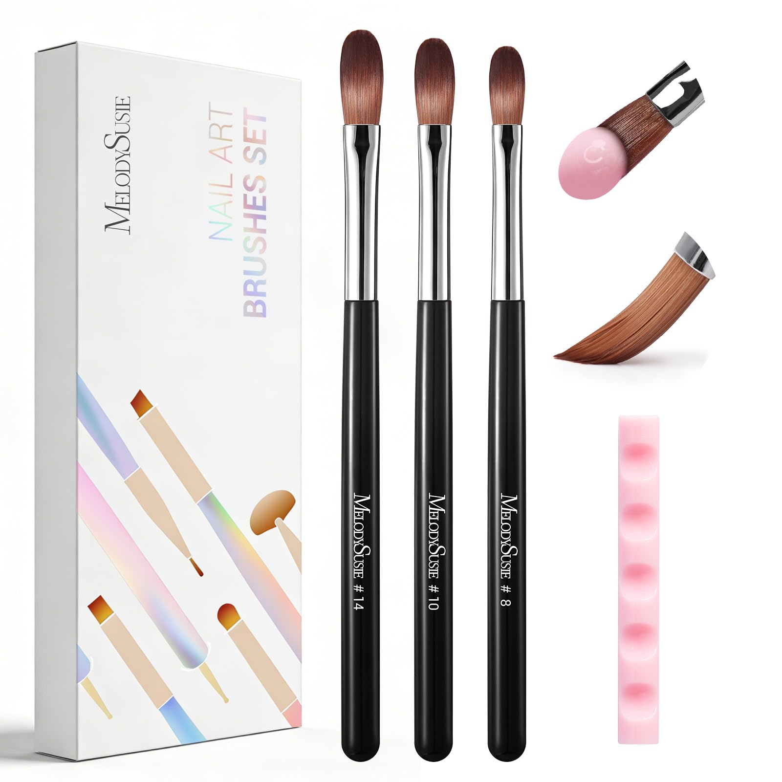 MelodySusie Acrylic Nail Brush Set - 3 Piece -13