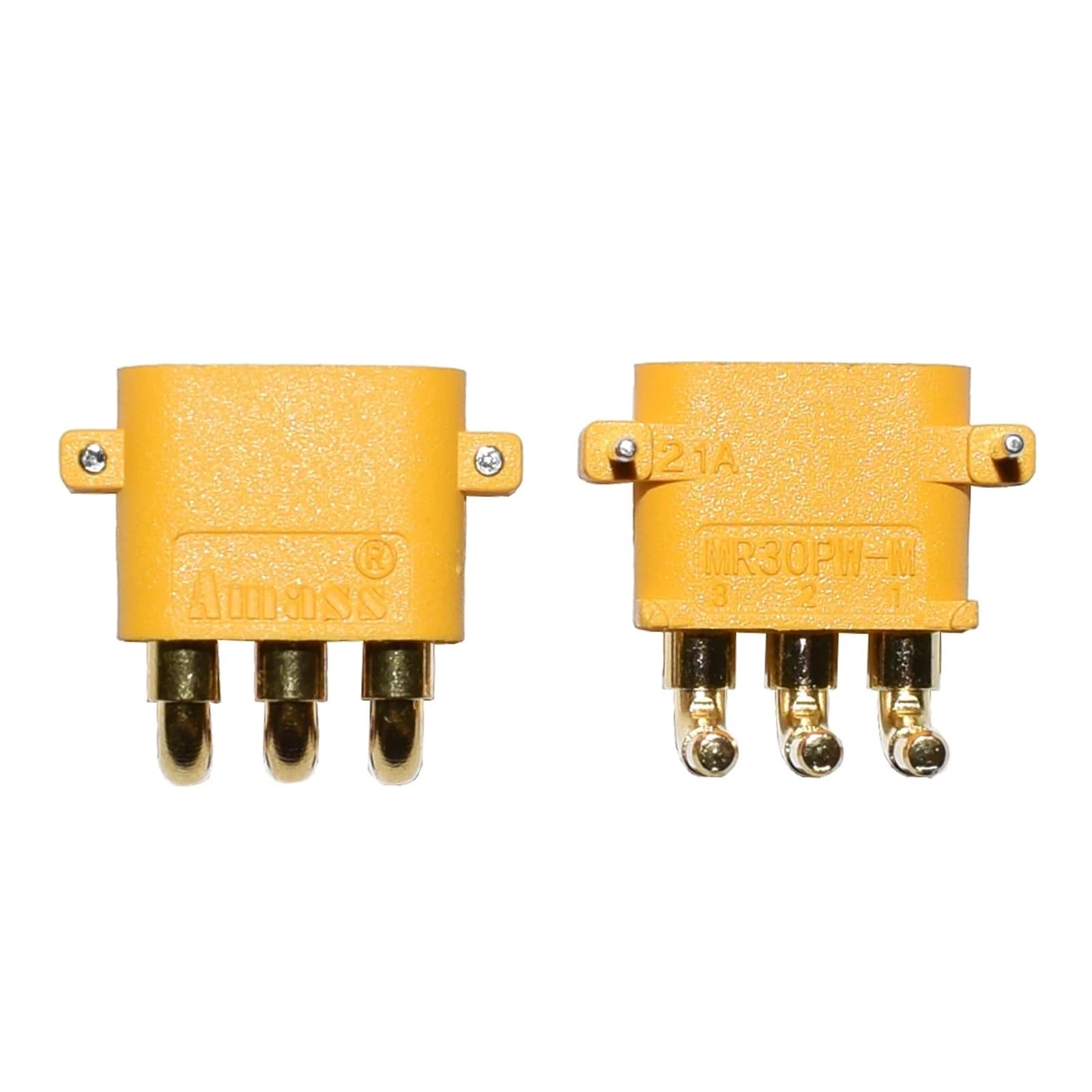 10PCS MR30PW MR-30 PCB 3-pin PCB Männlich Weiblich 2mm Rundstecker Stecker for RC Lipo Batterie multicopter Flugzeug Auto Spielzeug(10 PCS MR30PW-M)