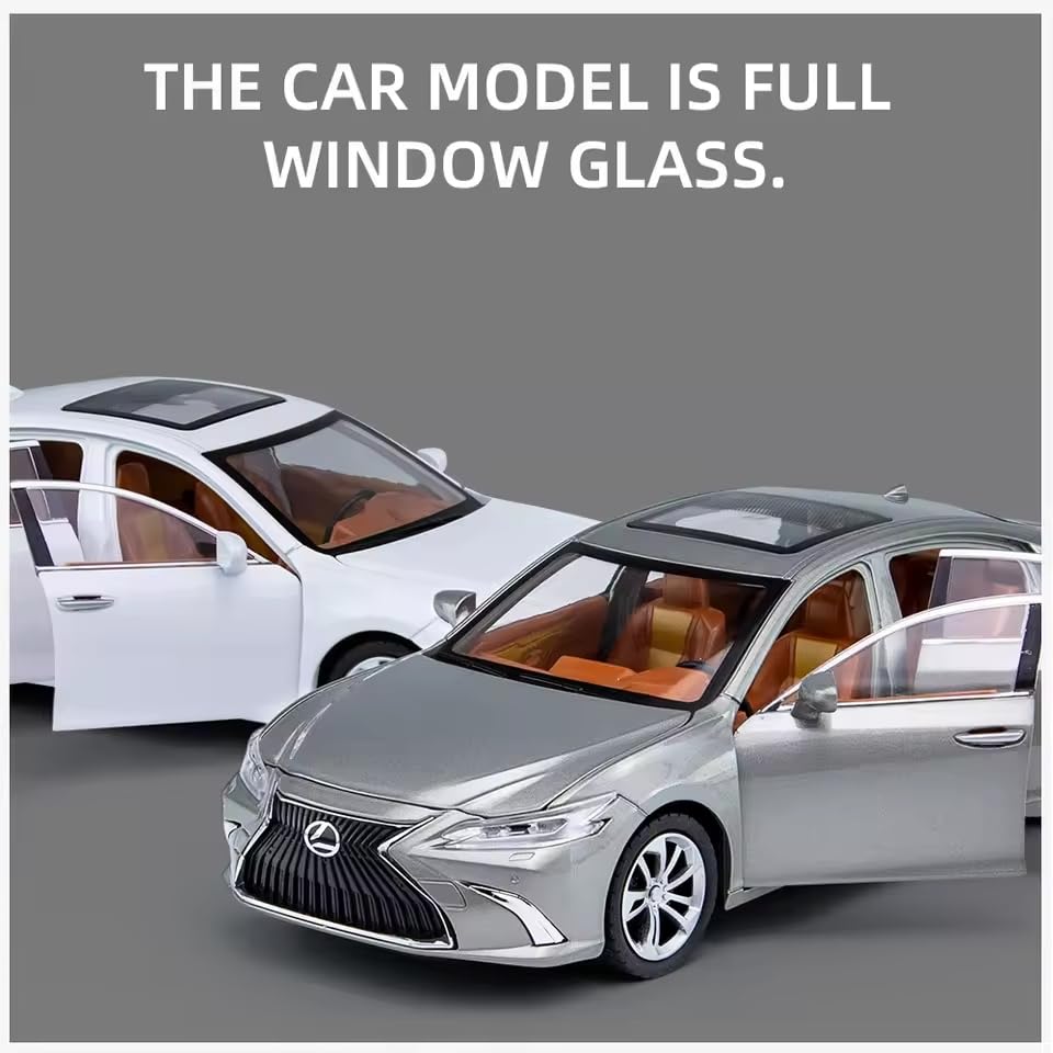 Image of Alokik Enterprise Lexus ES300 Alloy 1:24 Scale Model Die-Cast Metal Car Scale Model Pull-Back Toy Car with Light & Sound Best Gifts Toys Kids【Color As Per Stock】