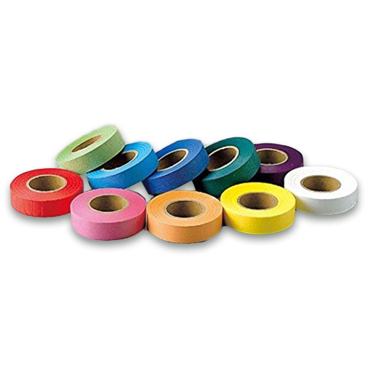 Amazon.co.jp: クラサワ 紙テープ 10色セット 約幅18mm×長さ約28m 日本