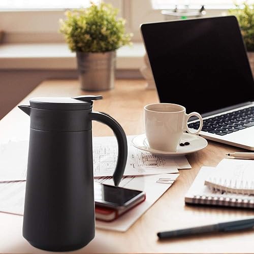 Miniatura 10 de Jarra de café de 28 onzas con aislamiento térmico de acero inoxidable para café, agua caliente, té, bebidas calientes