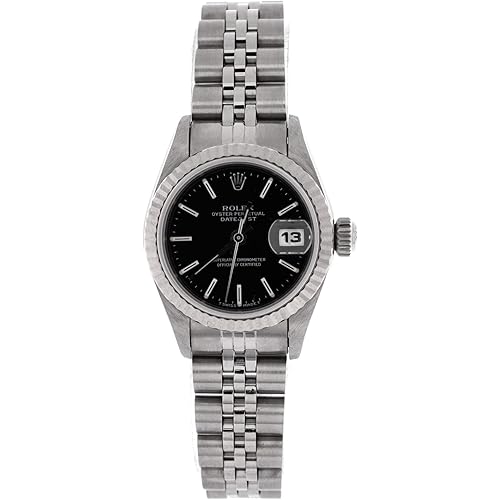 Rolex, Pre-Loved Oyster Perpetual Datejust Automatic Watch Stainless Steel and White Gold 26