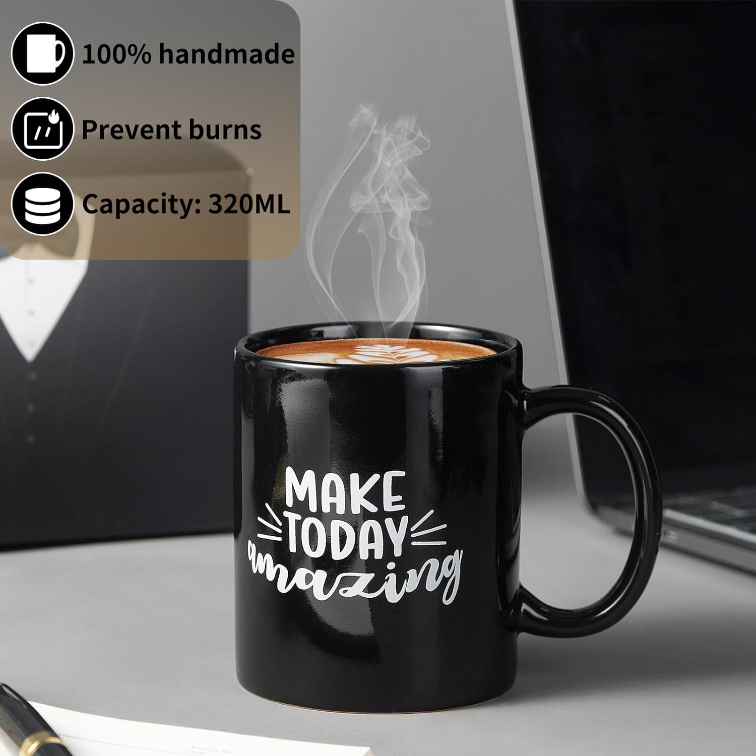 YMing Herren-Geburtstagsgeschenk, Pflegepaket für Männer mit Bartpflegeset, Tasse für Vatertag, Weihnachten, Valentinstag, Jubiläum, Ruhestand, Geburtstag Geschenk für Vater, Ehemann, Freund, Kollegen