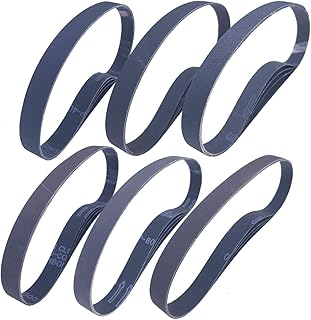 Sackorange 24 Pack 1 x 30 Inch High Performance Silicon Carbide Sanding Belts - 4 Pcs Each of 120 240 400 600 800 and 1000 Grits Premium Knife Sharpening Sanding Belts