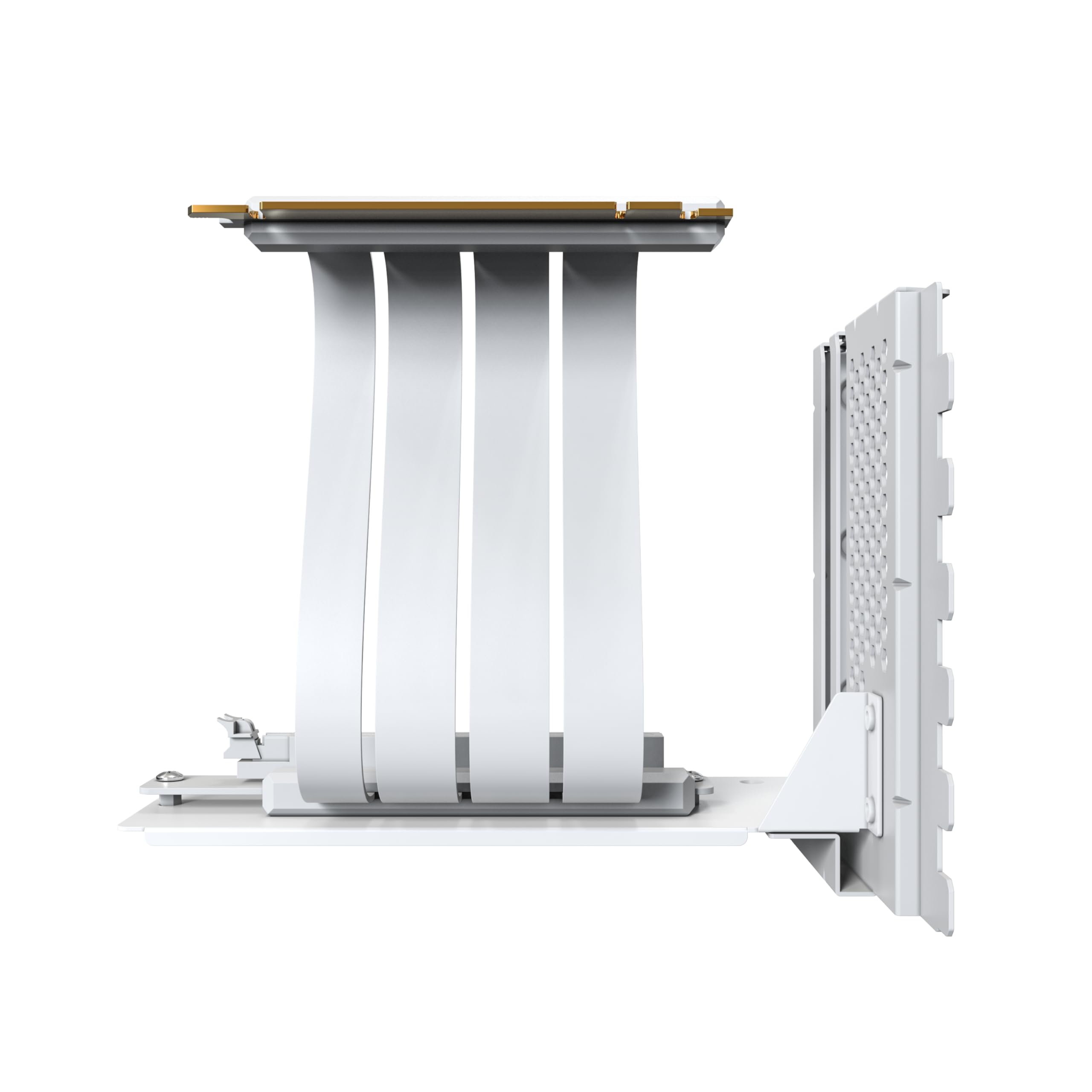 VGM 2 - Kit de montaje vertical de GPU, elevador PCIe 4.0 x16 de alta velocidad, extensor flexible de 244 mm con puerto de 90°, soporta 7 ranuras PCIe de rotura completa, soporte de GPU de 3 ranuras