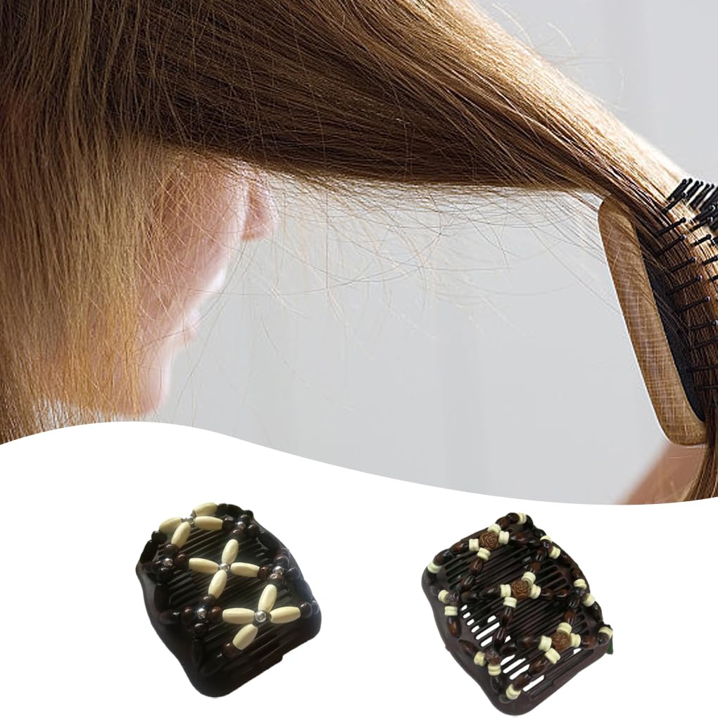 Juego de 10 pinzas para el pelo de sujeción segura para mujer, disponibles en varios colores, suaves en el cabello, peine de madera, estilo moderno