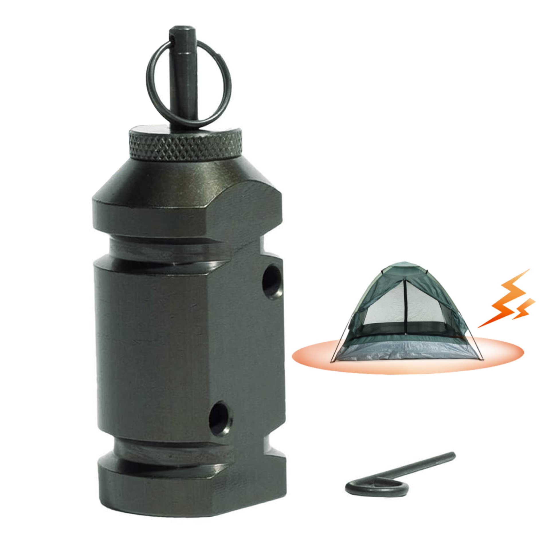 Oreoroya Outdoor Camping Alarm Triggering Device,Perimeter Trip Alarm,12 Gauge Trip Wire Alarm Loud Sound Camping Trip Alarm for Home Farm Hiking Security