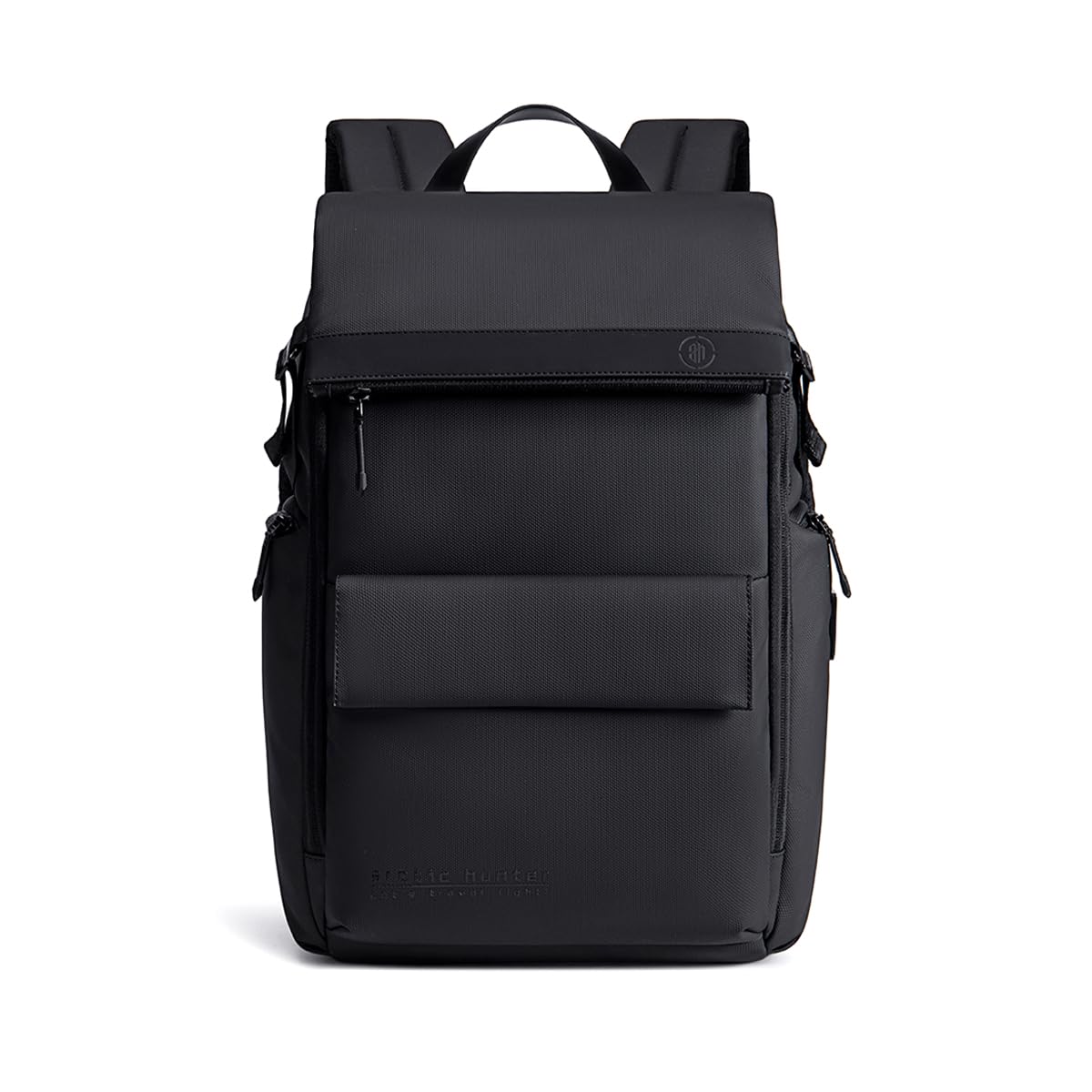 ah arctic hunter Laptop Backpack for Men Women 20L Multi-pockets 15.6" Laptop Bag Shockproof Water-resistant Polyester Stylish Backpack USB Port for Office College Daily Use,Black
