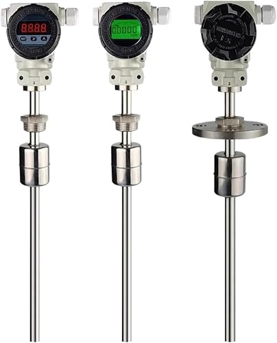 1pcs Float Level Gauge Stainless Steel Magnetic Float Magnetic Pipe Insertion Linkage Liquid Level Sensor Transmitter(with Display)