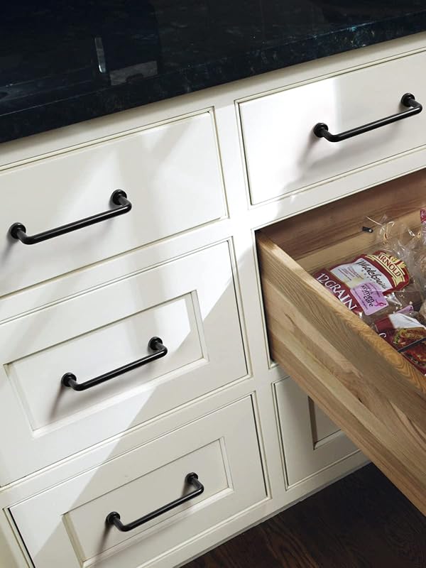 JIASENBAO Black Cabinet Bar Pulls 3.78" Hole Center 2 Pack Modern Matte Drawer Handles Kitchen Cupboard Bathroom Dresser Cabinet Hardware by JIASENBAO - Used condition - Image 3