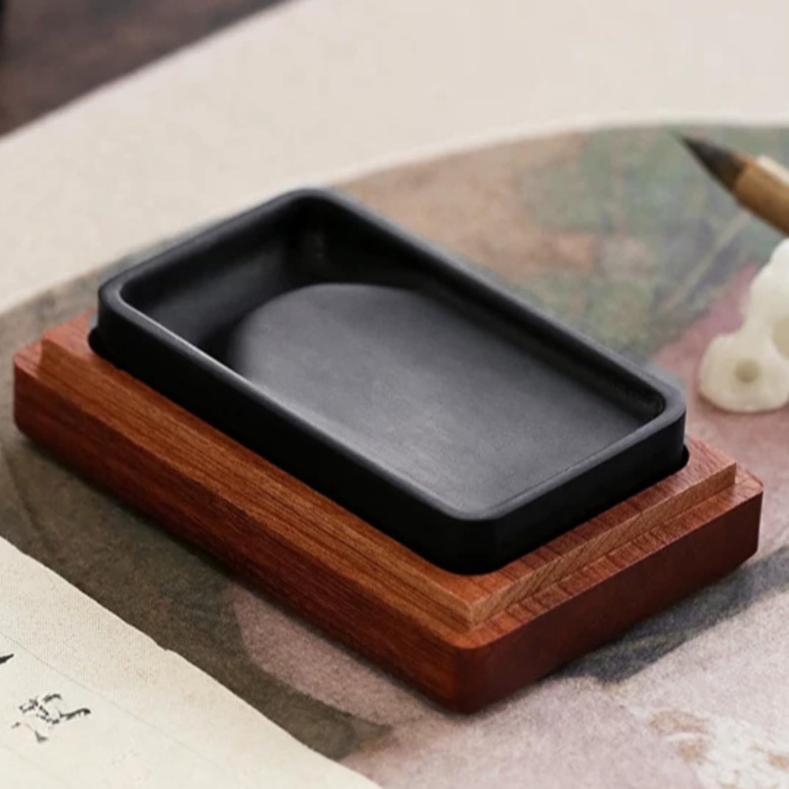 Avec coffret cadeau Inkstone Calligraphie, 8,7 cm, fournitures pour débutants