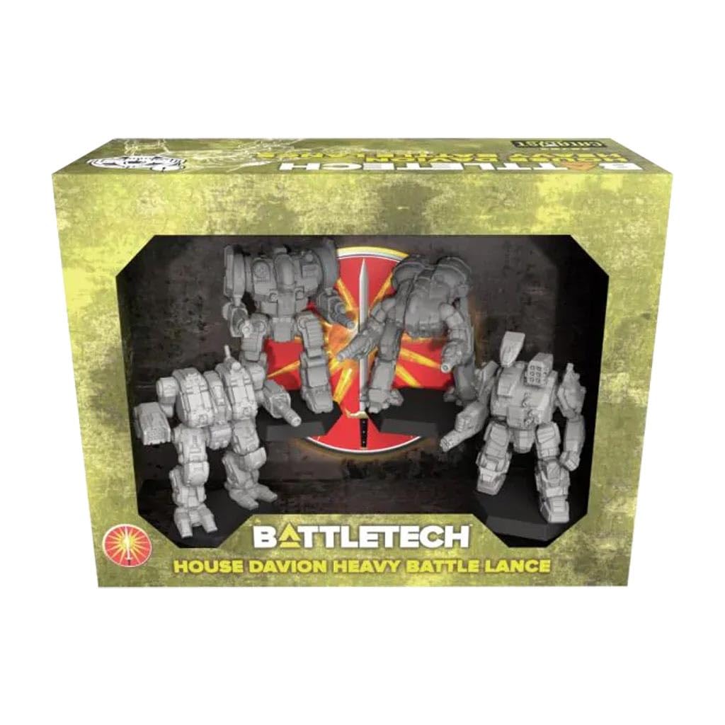 Catalyst Game Labs BattleTech | Miniatures | House Davion Heavy Battle Lance | Expansion | Miniature Game Ages 14+