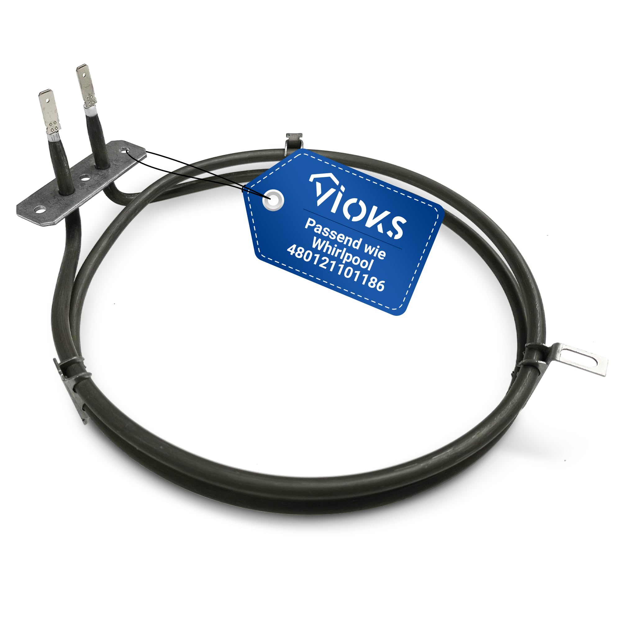 Espiral de calefacción para horno de aire caliente Whirlpool Bauknecht 480121101186