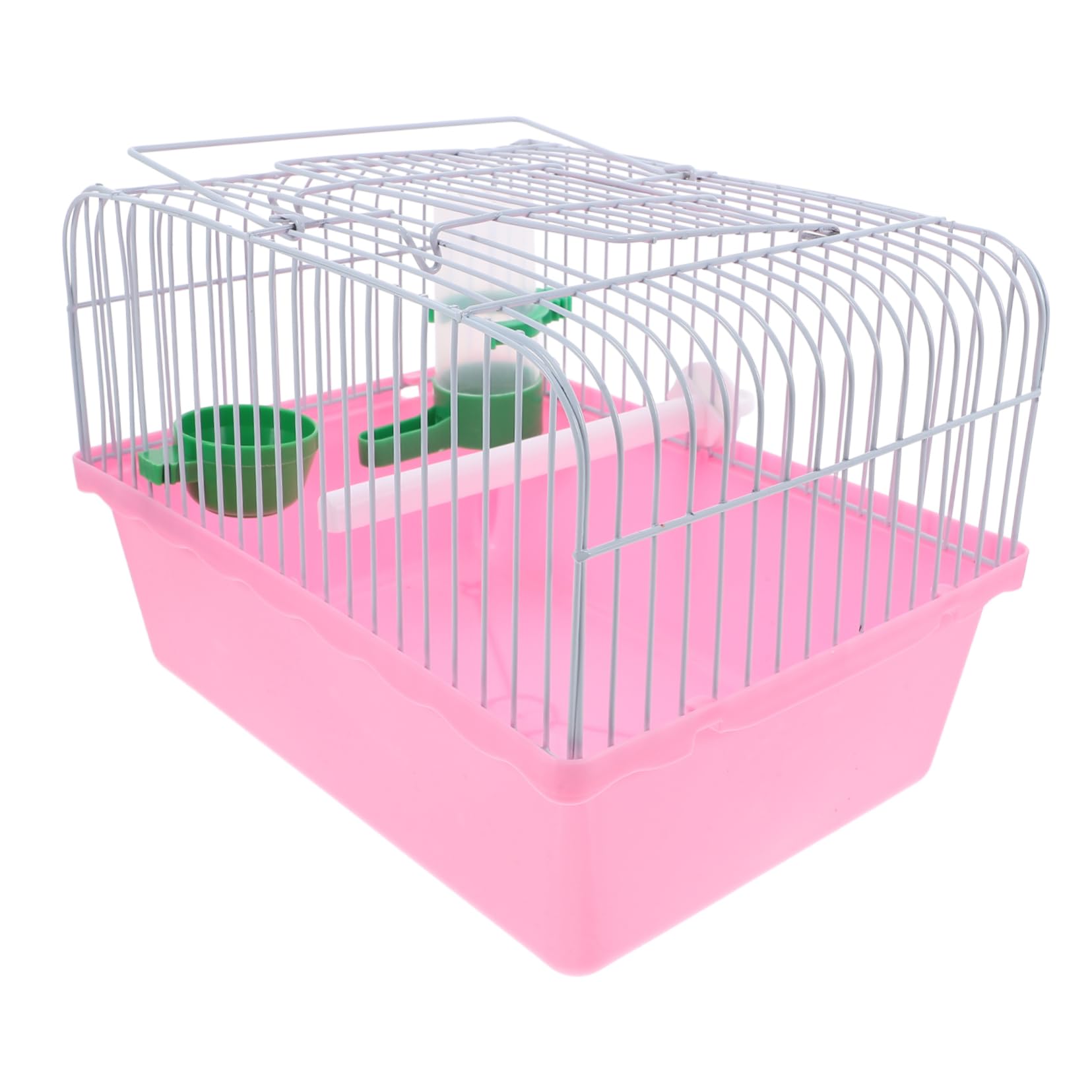 Yardwe Portable Birdcage Carrier for Parakeets Lovebird Cockatiel Small Bird Travel Cage Stand Food Water Accessories Random Color — image 1