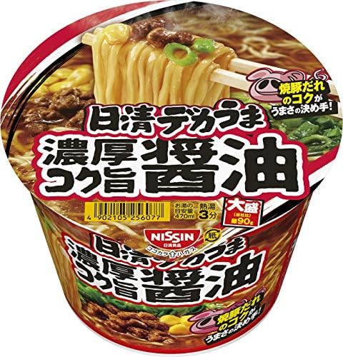 （05:00時点） 日清食品 デカうま 濃厚コク旨醤油 116g ×12個