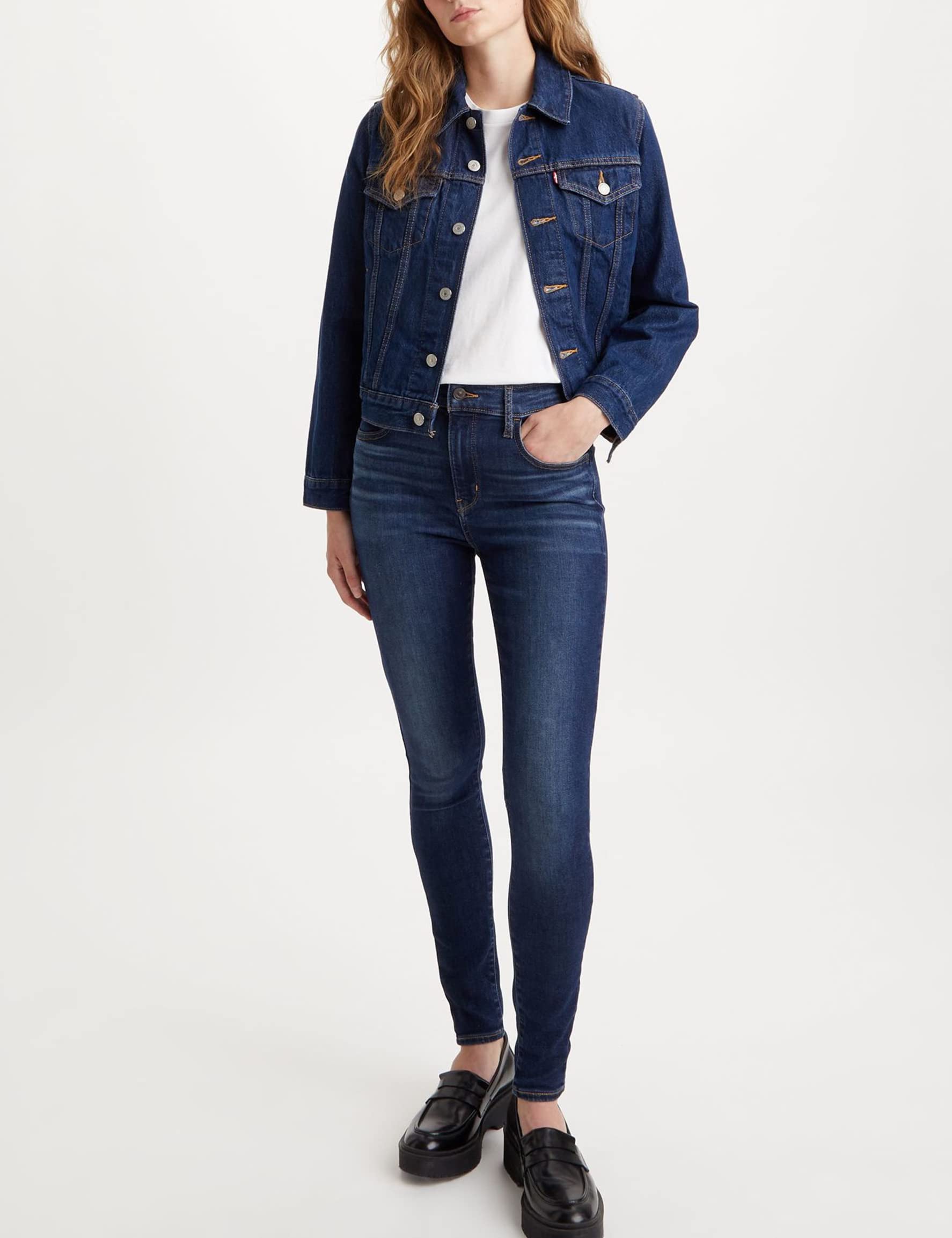 Levi's Femme 720 High Rise Super Skinny Jeans, Love Song Dark, 31W / 30L