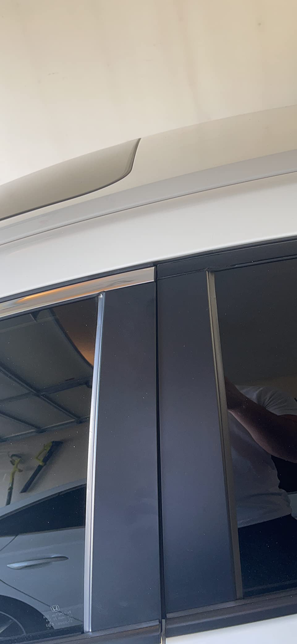 Chrome Delete Blackout Window Trim For 2016-2021 Honda Civic Sedan – Gloss Black, KK Vinyl, 1-Year Warranty