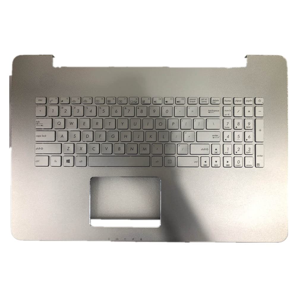 Clavier ASUS N752 Coque Argent pour Remplacement Clavier US