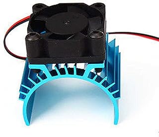 MOOKEENONE 1:10 RC Heat Sink Motor Heatsink + Fan Cooling Head Vent for Himoto kata