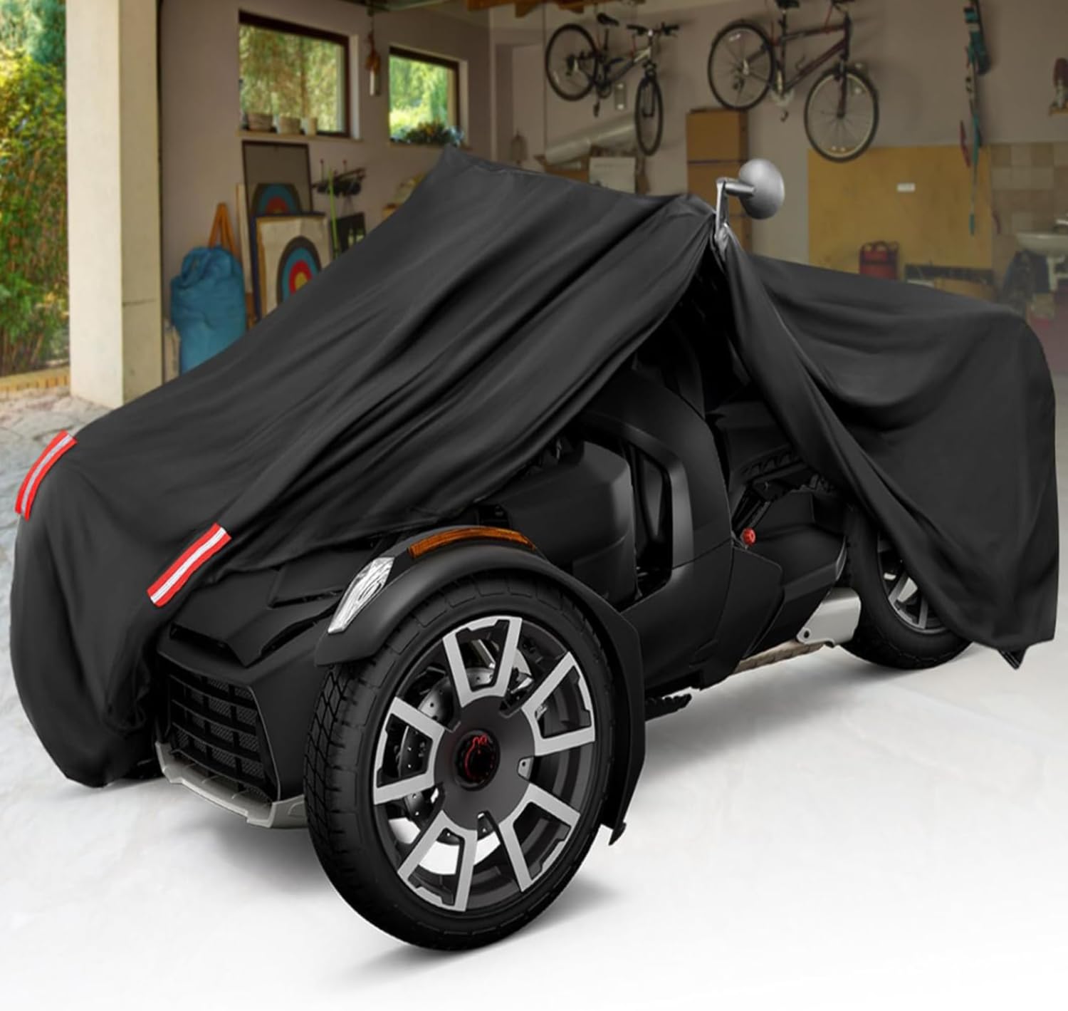 KEMIMOTO Vollgarage Kompatibel mit Can-Am Ryker 600 900 Sport Rally Edition Ryker Bike Vollgarage Allwetterbeständig mit Reflexstreifen