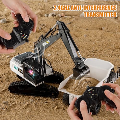 Glouslove 1559 2-In-1 Remote Control Construction Vehicle Toy Set, 2.4Ghz Remote Control Excavator And Dump Truck thumb #6