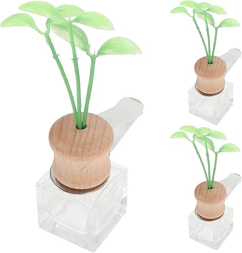 Milisten 3 unids Ambientador de aire de coche Botella Clip de ventilación Botellas de perfume interior del coche Botellas difusor de aceite esencial