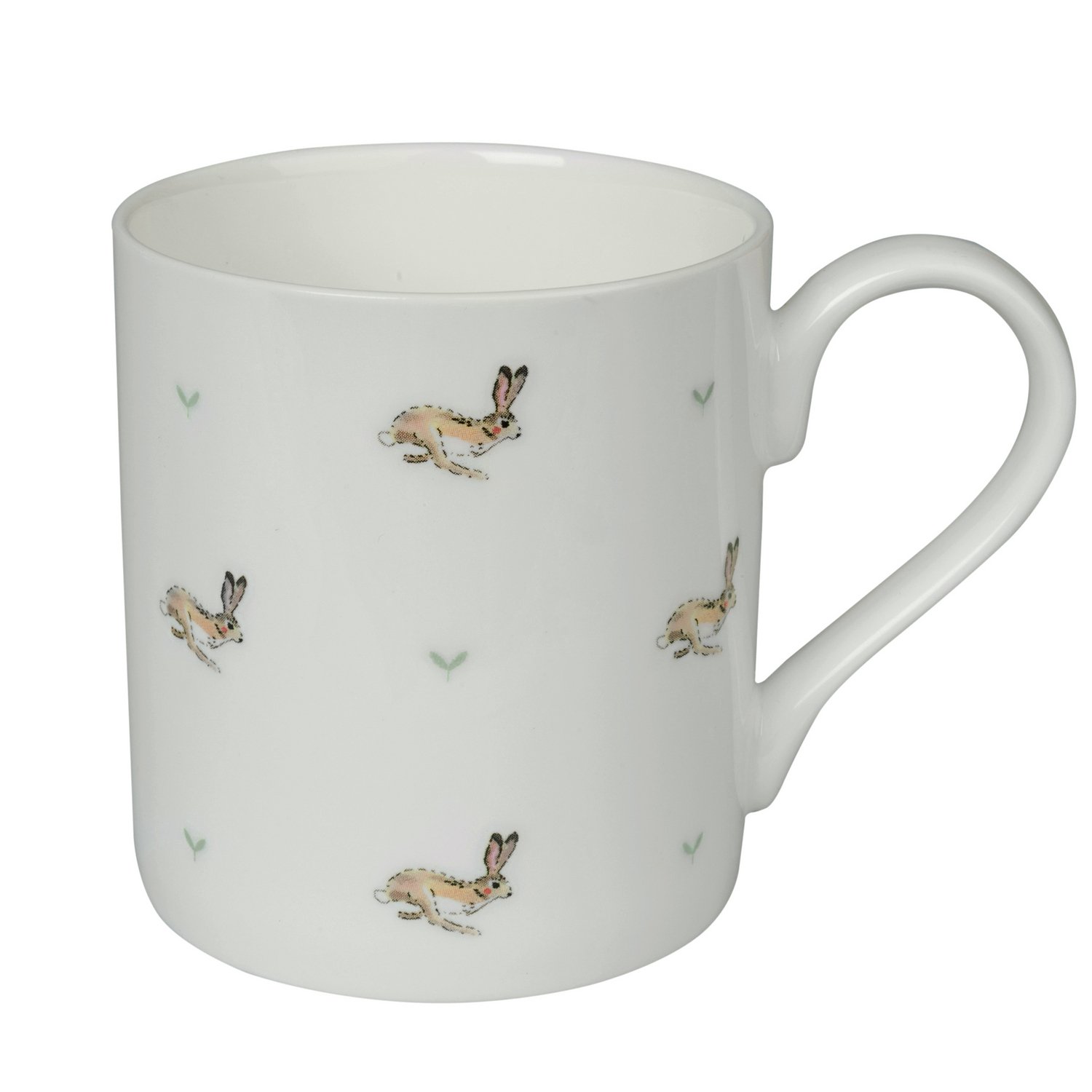 Sophie Allport - Bunny & Seed Mug, White Fine Bone China, Gift Box, Dishwasher Safe (Large Size, 425ml)