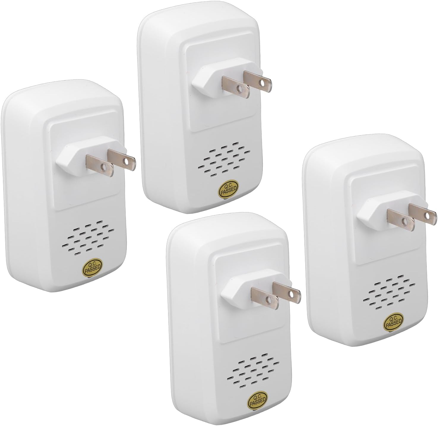 Zerodis Plug In Air Purifier, 4 Pcs Portable Mini Air Cleaner Odor Quiet Operation Freshener Mini Portable Filterless Cleaner for Dust, Smoke, Pets Smell (US Plug 110V)