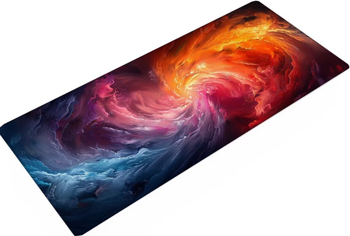 Alfombrilla Ratón Color Alfombrilla Escritorio Abstracto Mouse Pad Gaming Duradera, Mouse Pad Grande Gaming Mejora Precisión y La Velocidad, Desk Mat para Jugadores, PC, Oficina 1600x800x3mm Y2-211
