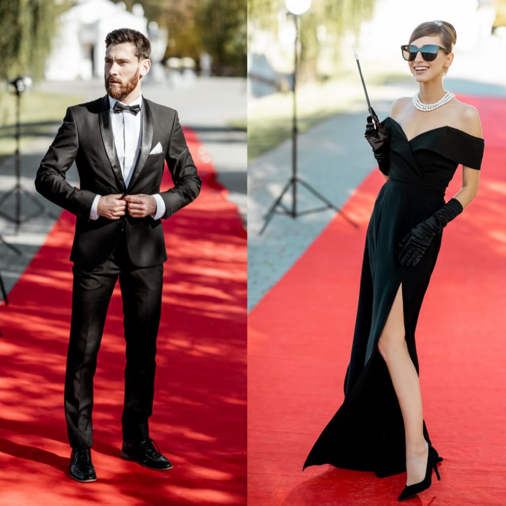 DI GIULIO SRL Passatoia Rossa per Eventi Tappeto Rosso Varie Misure Larg. 100 cm in Feltro Prodotto Italiano | Matrimonio Negozio (20 metri)