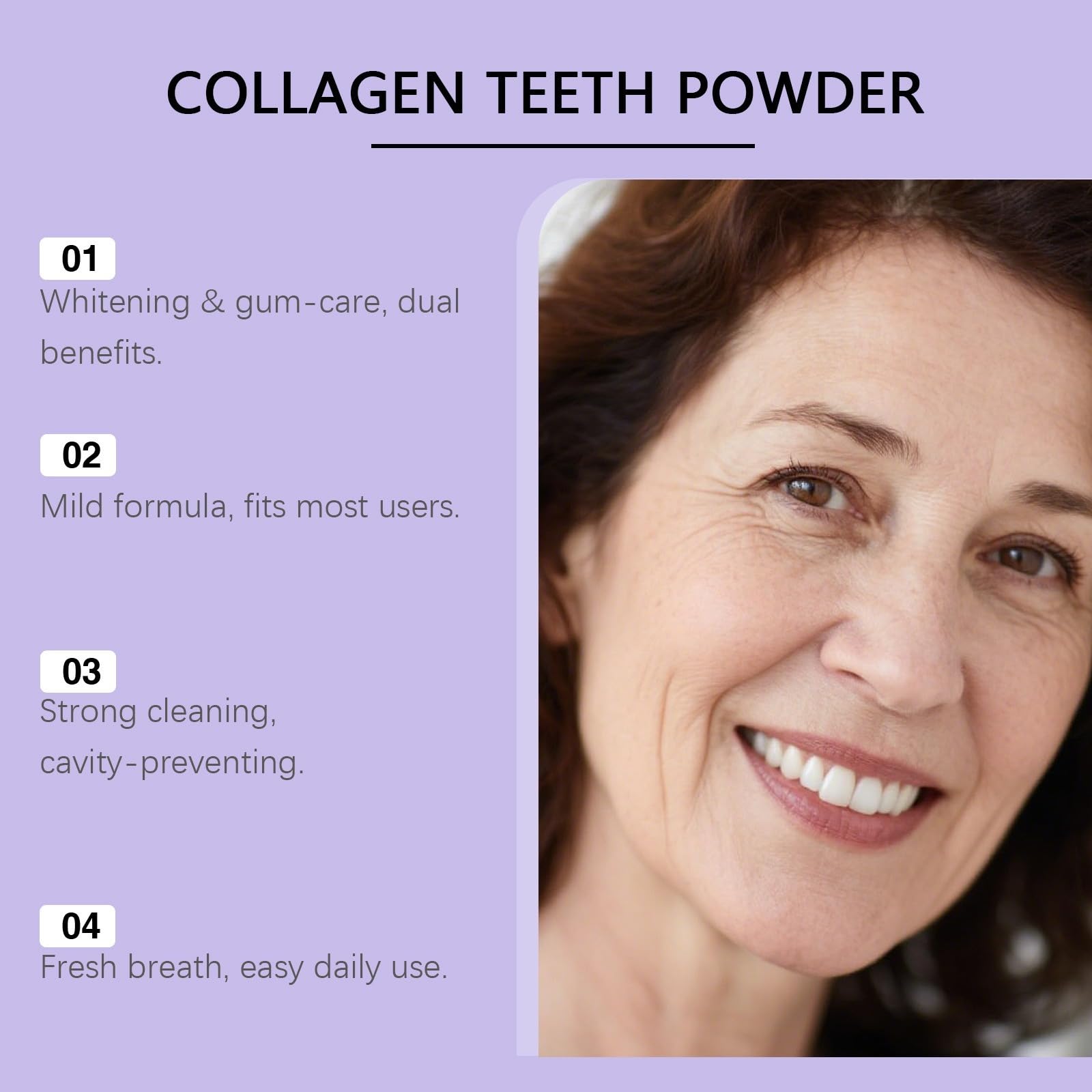 Collagen Powder do zębów 50 g, Uśmiechnięta pielęgnacja jamy ustnej w