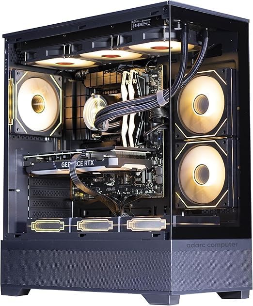 Nanotech Gaming PC - Intel Ultra 5 245KF, Nvidia RTX 4060 8GB, 32GB DDR5 6000MHz, 2TB Nvme M.2 SSD, Windows 11 pro, RGB CPU Case, 1 Year Warranty (ULTRA 5, RTX 4060)