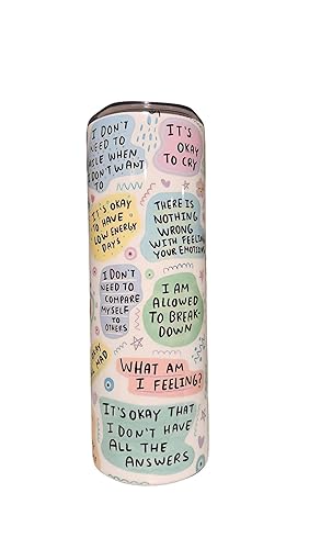 Miniatura 3 de Mental Health My Mental Breakdown Cup 20oz stainless steel Insulated Tumbler with Lid and Straw  Iced Coffee Cup Reusable cup mug Water Bottle