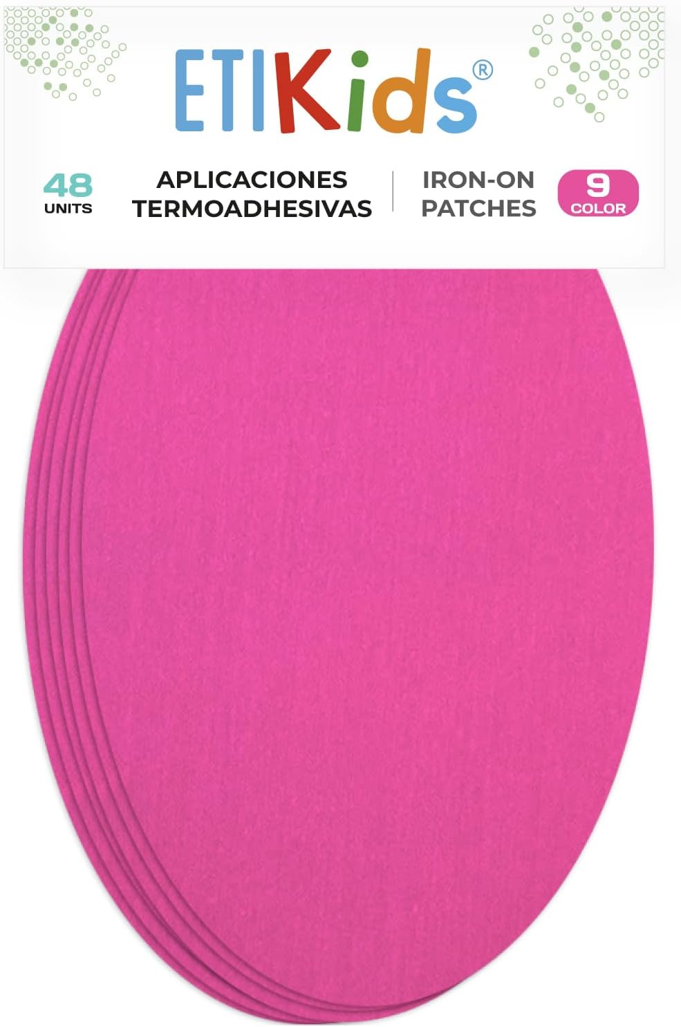 48 Iron-On Knee Fuchsia Pads Elbows to Protect Your Clothes and Repair of Trousers, Jackets, Sweaters, Shirts. 6.30 x 3.94 in
